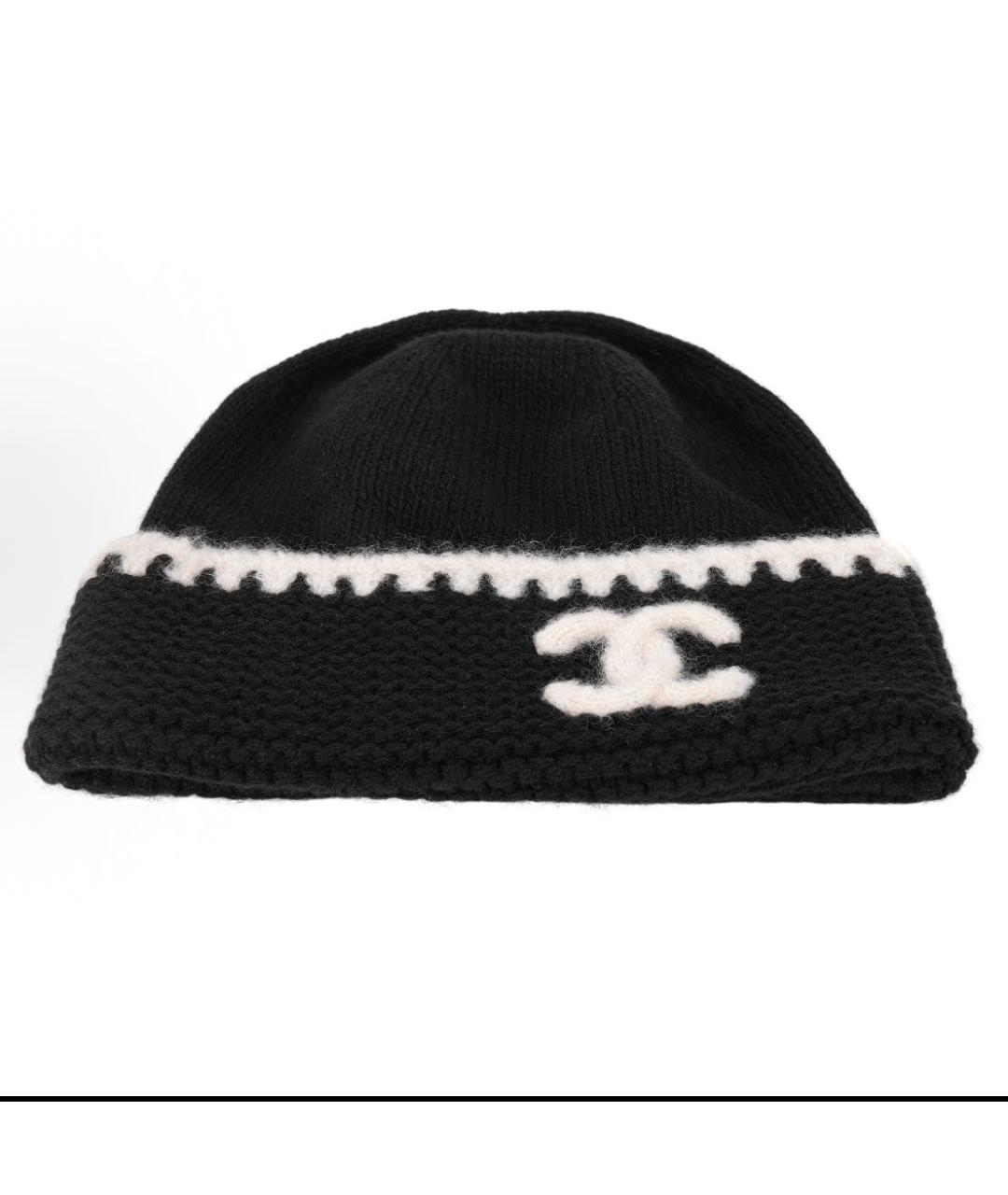 CHANEL Черная шапка, фото 3