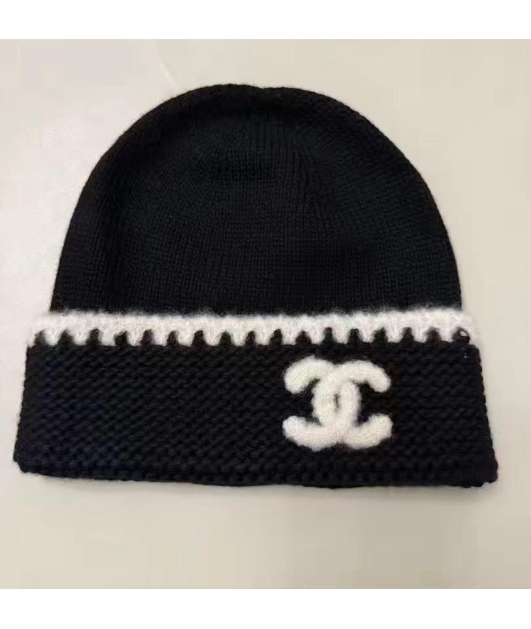 CHANEL Черная шапка, фото 4