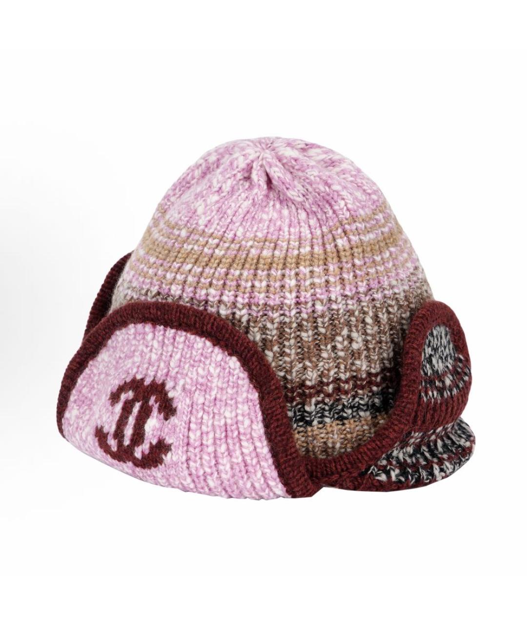 CHANEL Розовая шапка, фото 6
