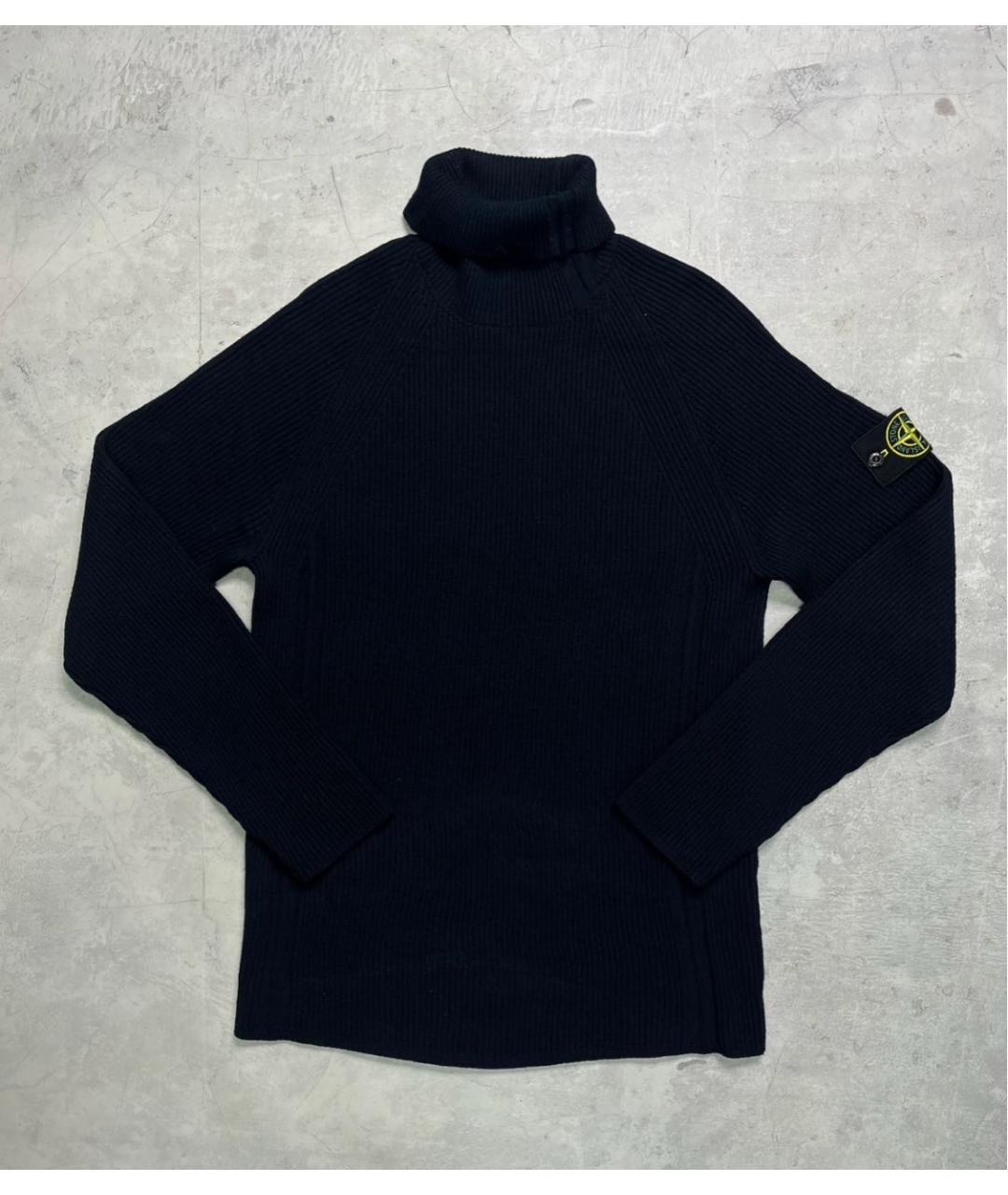 STONE ISLAND Темно-синий джемпер / свитер, фото 6