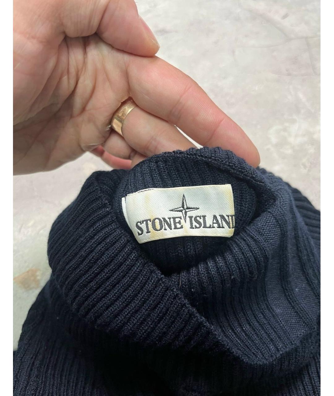 STONE ISLAND Темно-синий джемпер / свитер, фото 5
