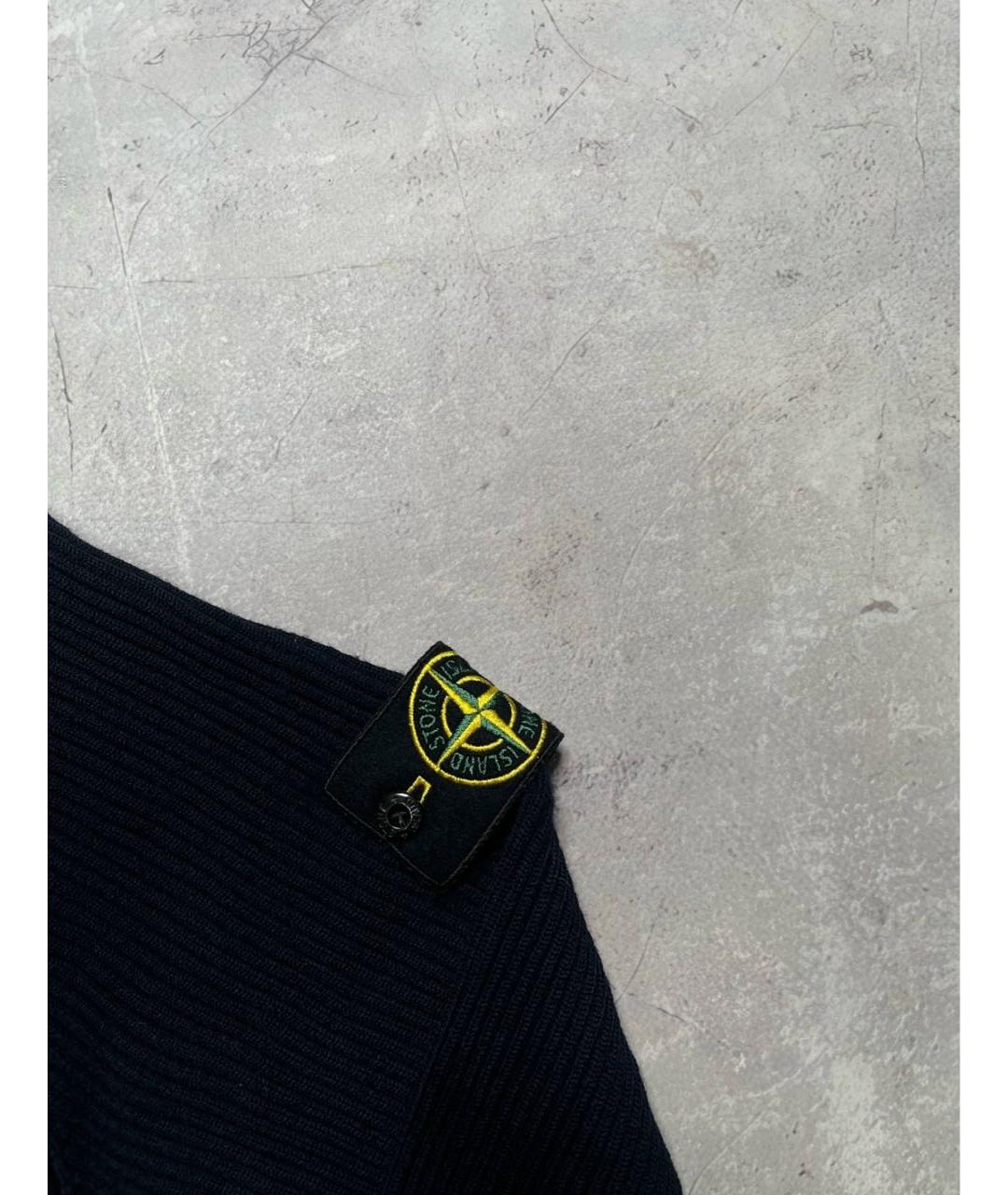 STONE ISLAND Темно-синий джемпер / свитер, фото 3