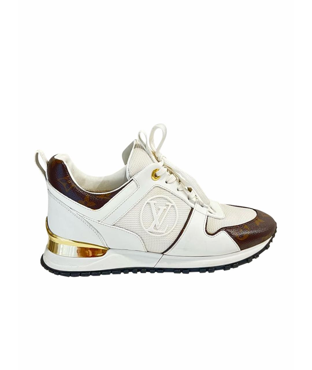 LOUIS VUITTON Белые кожаные кроссовки, фото 1