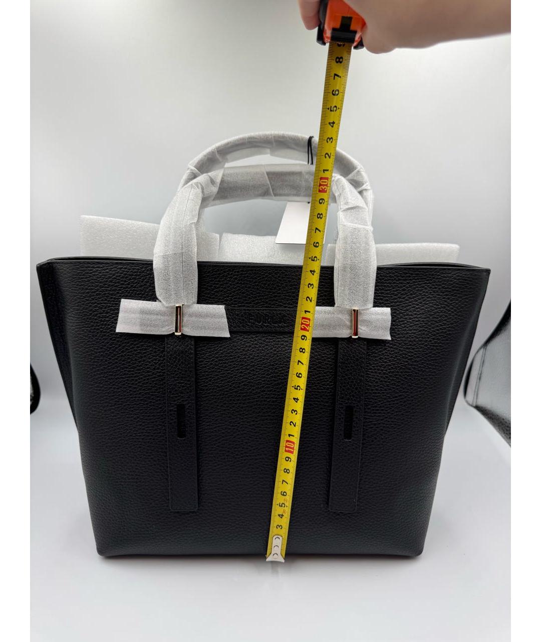 FURLA Черная кожаная сумка через плечо, фото 3