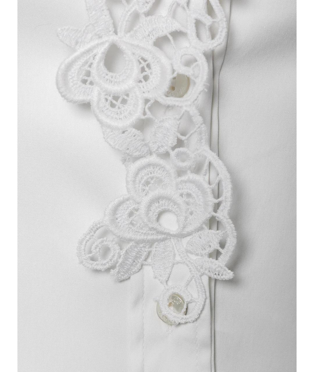 DOLCE&GABBANA Белая кружевная рубашка, фото 3