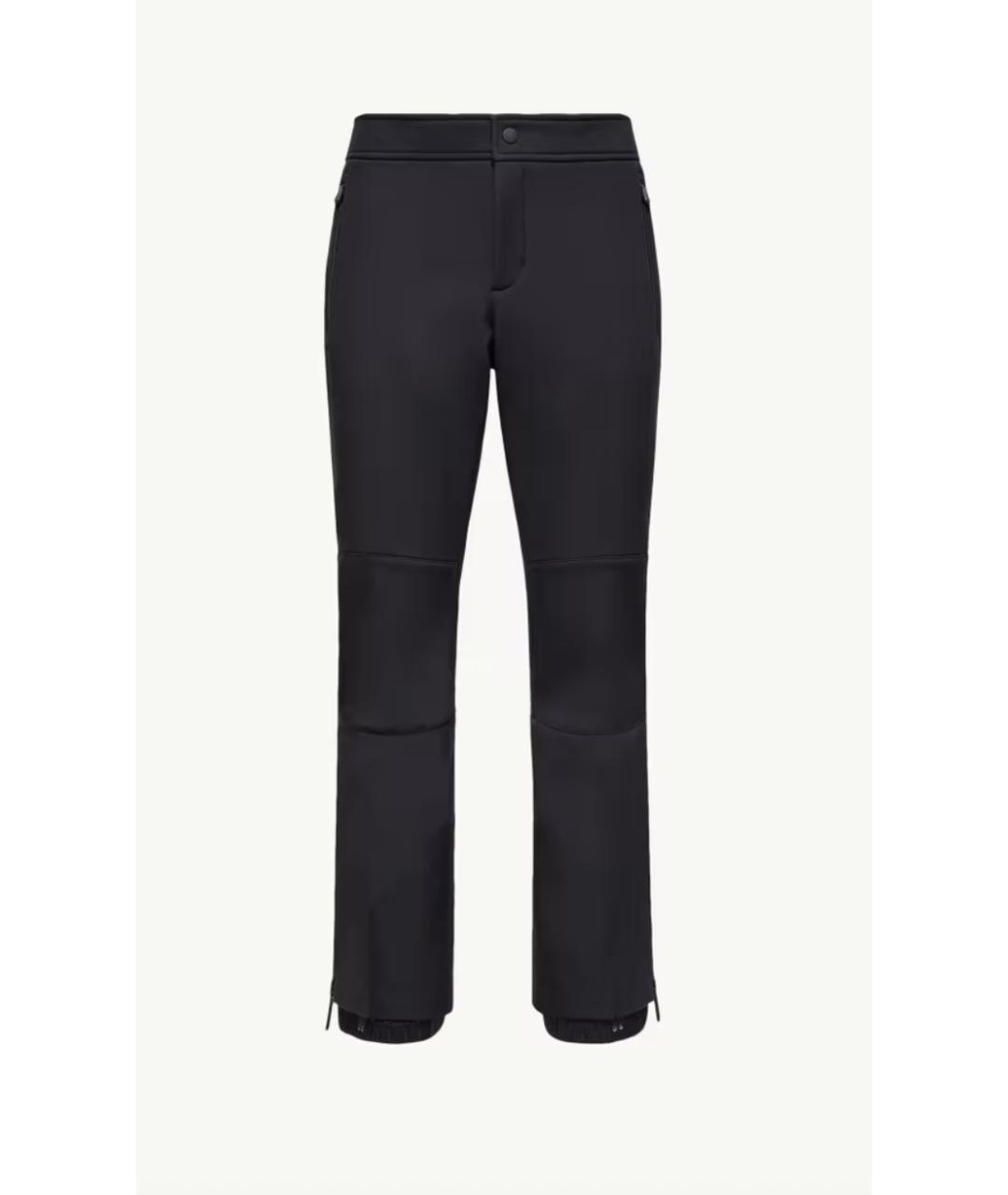 MONCLER GRENOBLE Черные полиэстеровые повседневные брюки, фото 7
