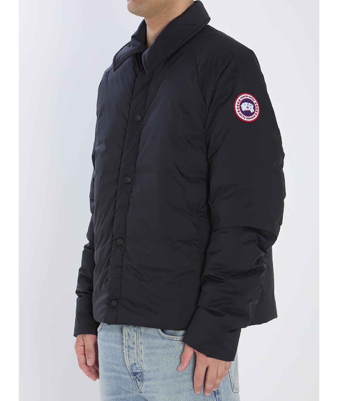 CANADA GOOSE Черная полиамидовая куртка, фото 2
