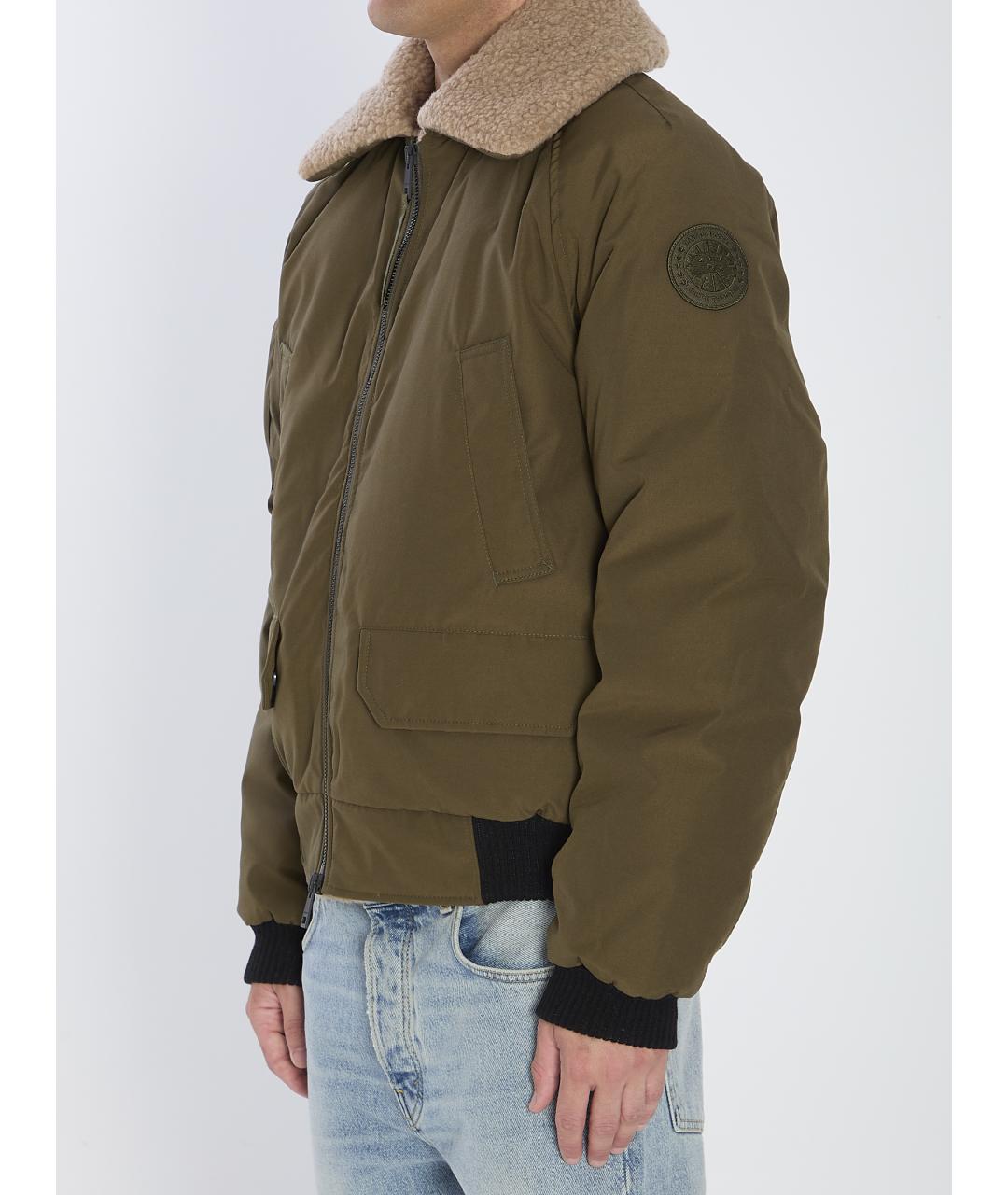 CANADA GOOSE Зеленая полиэстеровая куртка, фото 3
