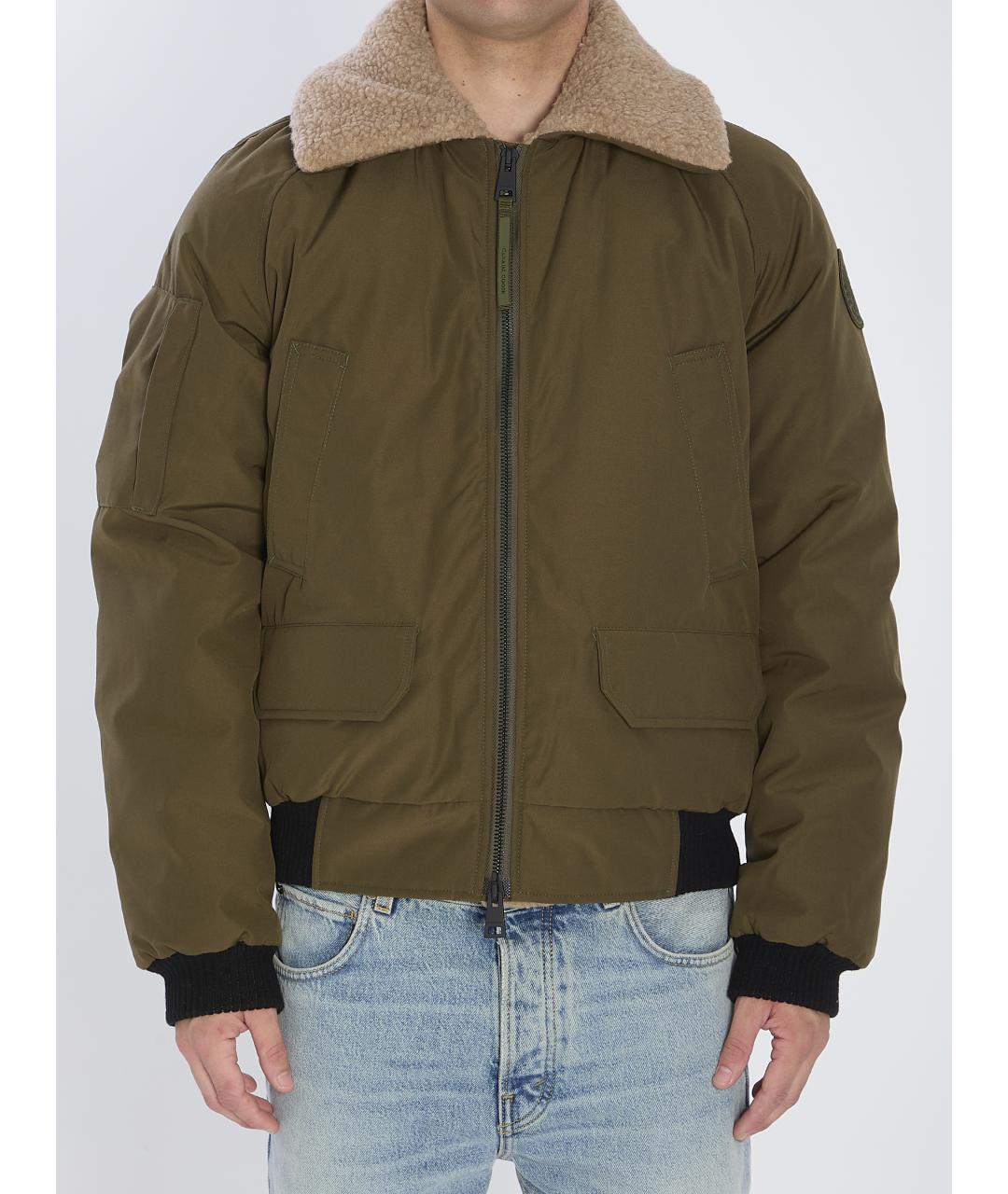 CANADA GOOSE Зеленая полиэстеровая куртка, фото 2