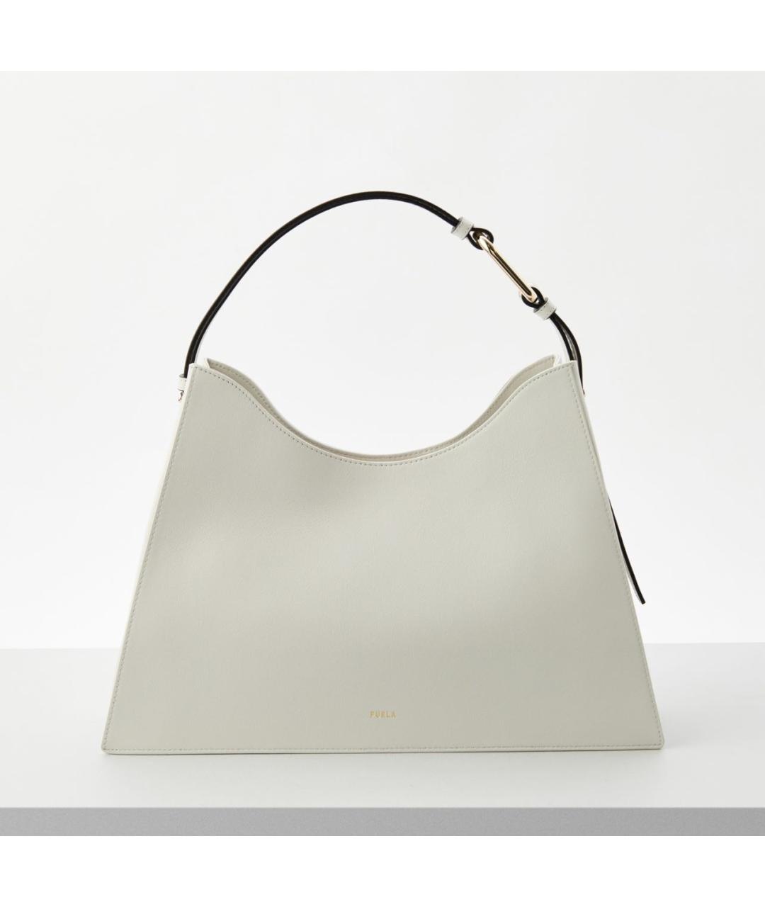 FURLA Белая кожаная сумка тоут, фото 9