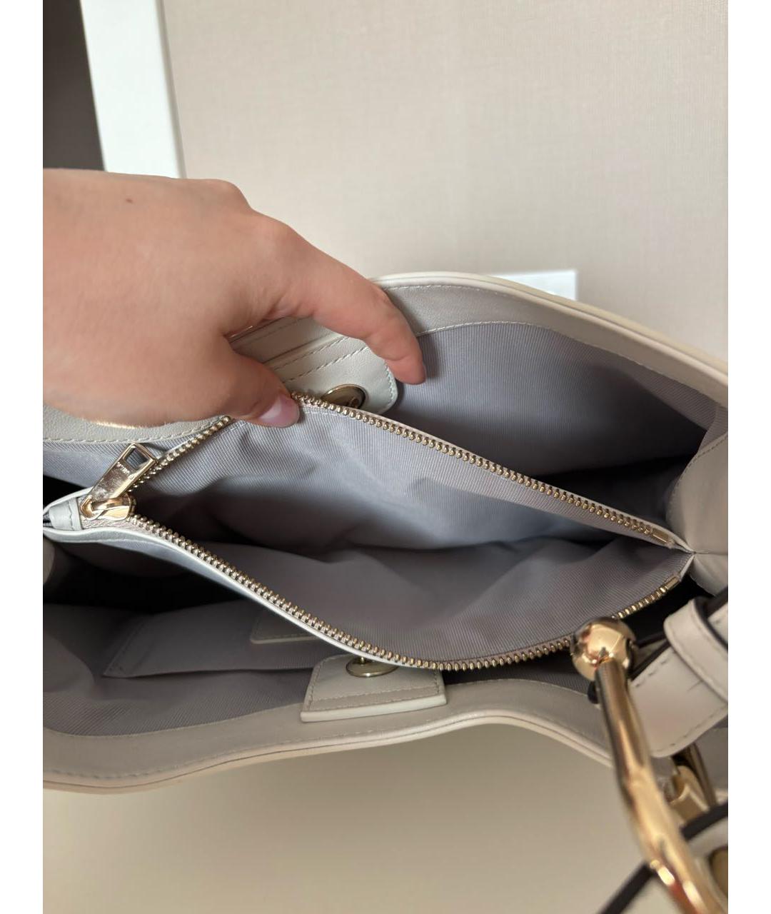 FURLA Белая кожаная сумка тоут, фото 7