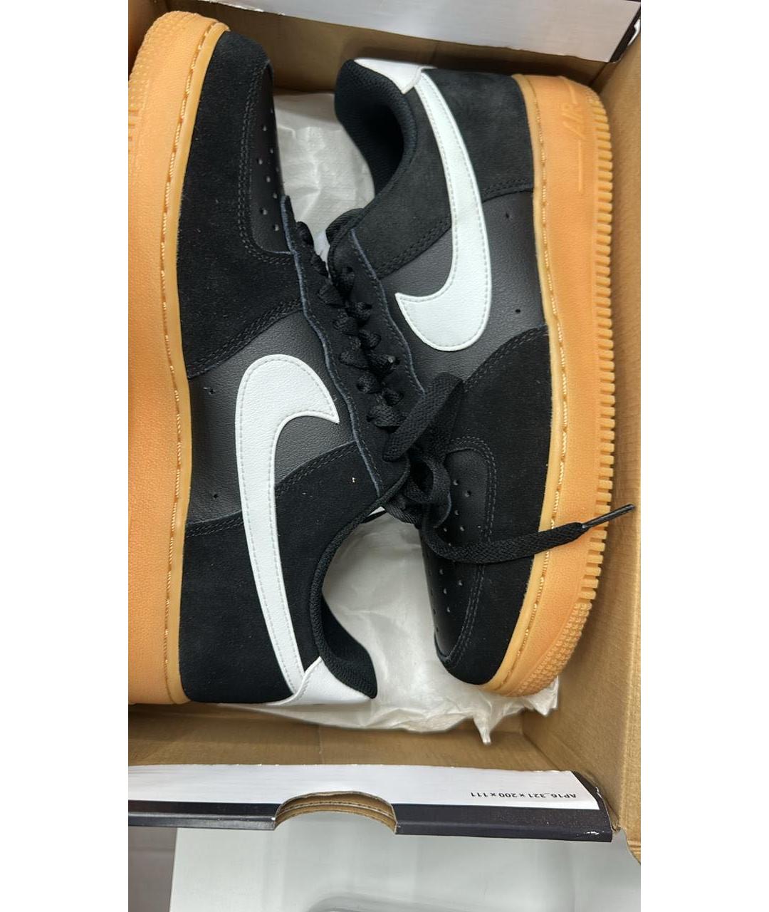 NIKE Черные замшевые низкие кроссовки / кеды, фото 2