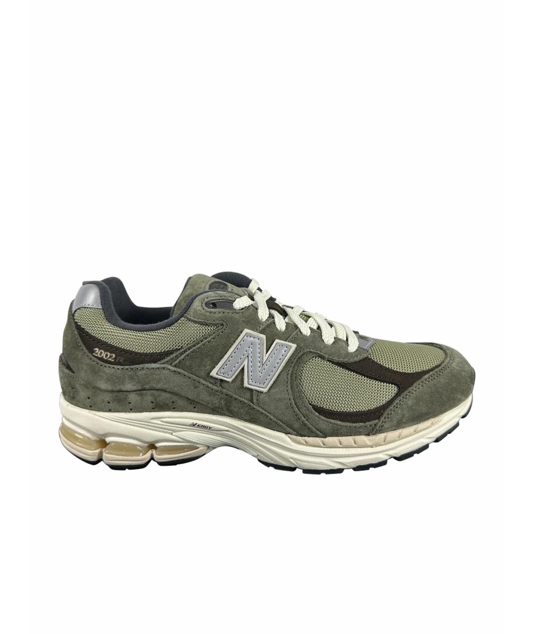 NEW BALANCE Зеленые замшевые низкие кроссовки / кеды, фото 1
