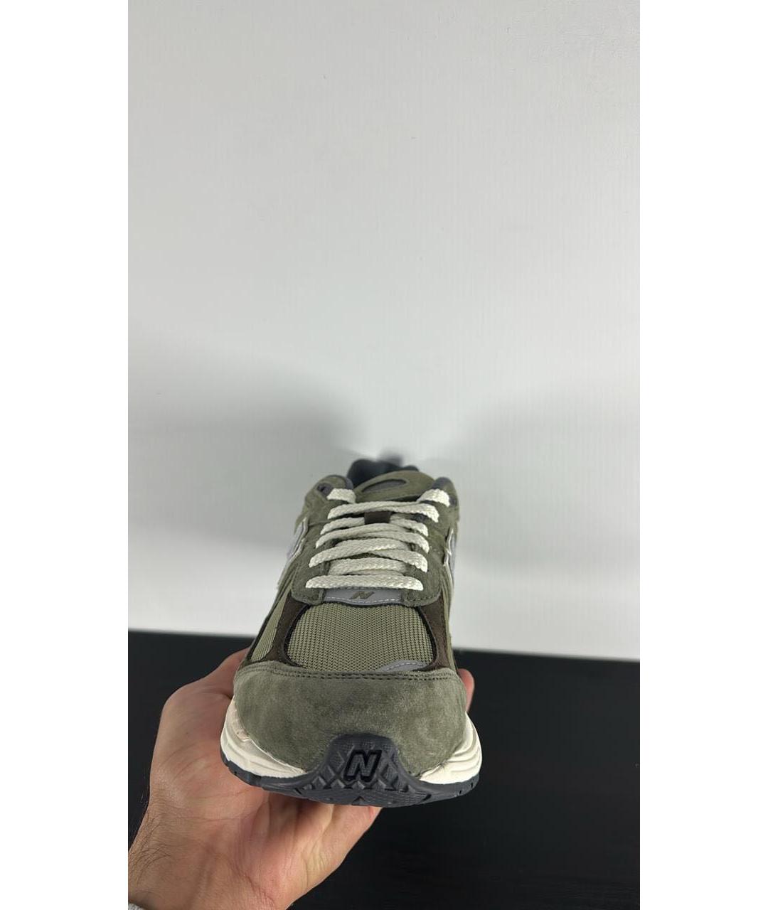 NEW BALANCE Зеленые замшевые низкие кроссовки / кеды, фото 4