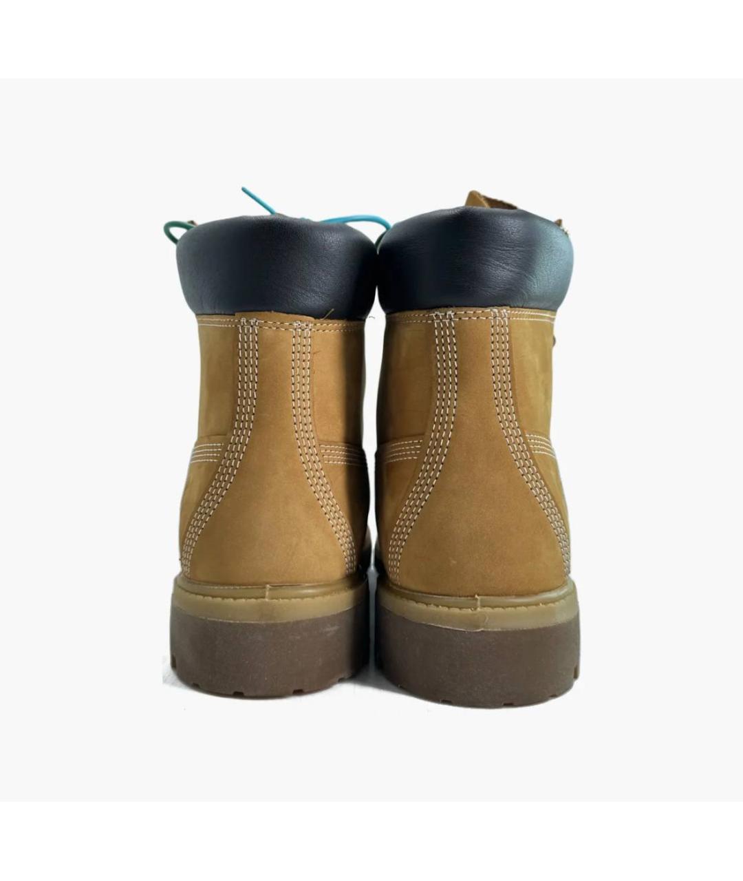 TIMBERLAND Коричневые нубуковые высокие ботинки, фото 4