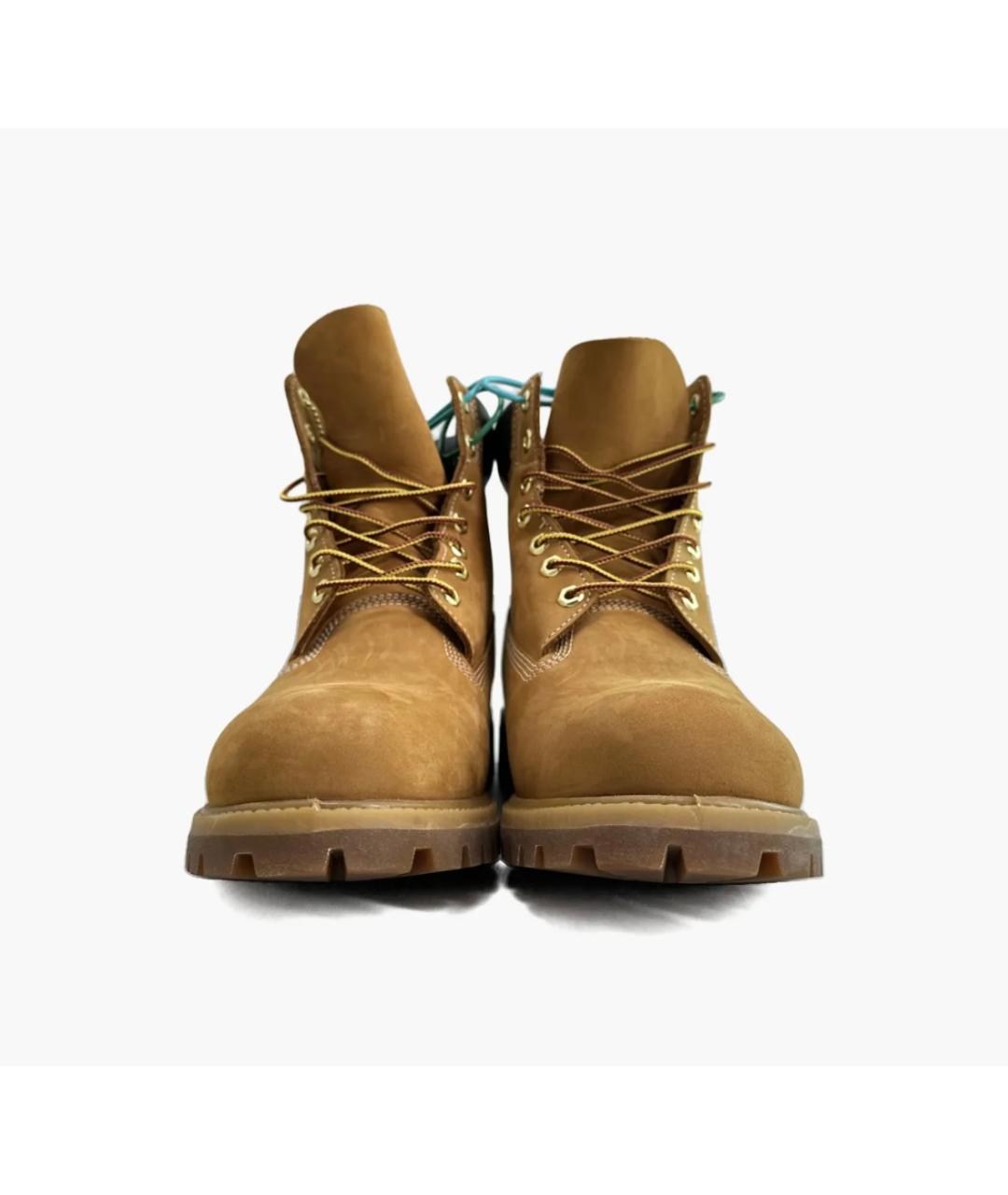 TIMBERLAND Коричневые нубуковые высокие ботинки, фото 2