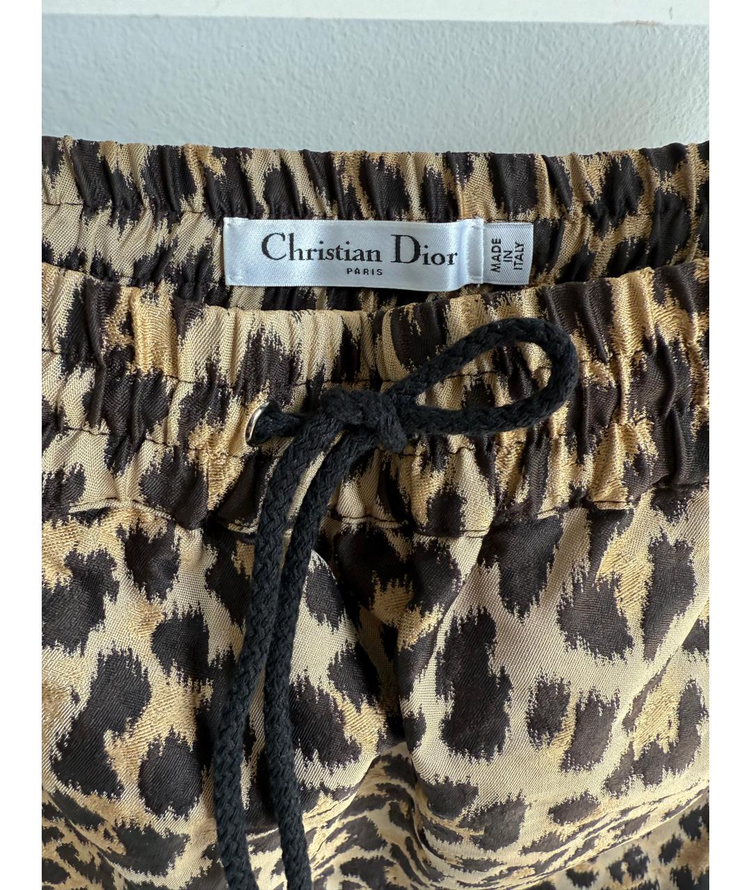 CHRISTIAN DIOR Мульти полиэстеровая юбка мини, фото 6