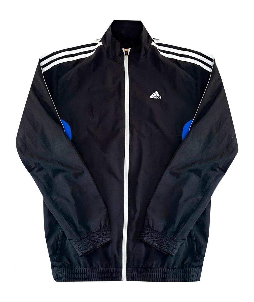 ADIDAS Черная полиэстеровая куртка, фото 1