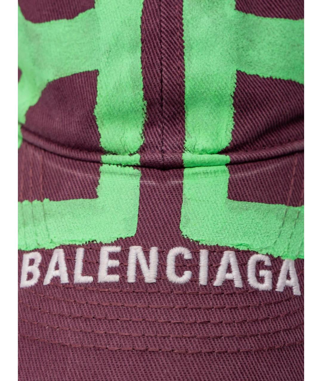 BALENCIAGA Красная хлопковая кепка, фото 3