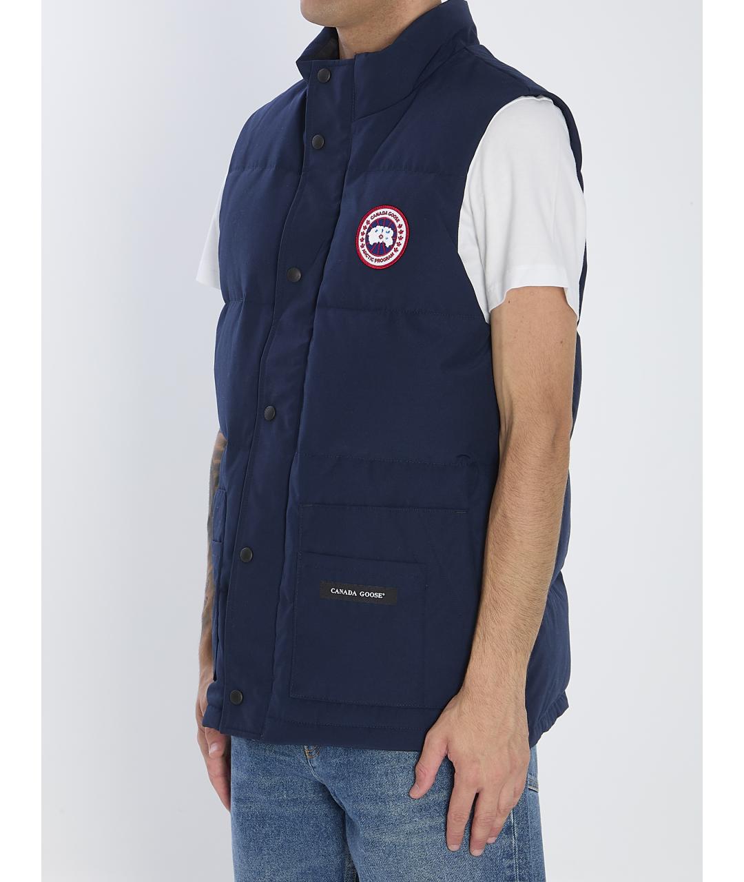 CANADA GOOSE Синяя полиамидовая жилетка, фото 3