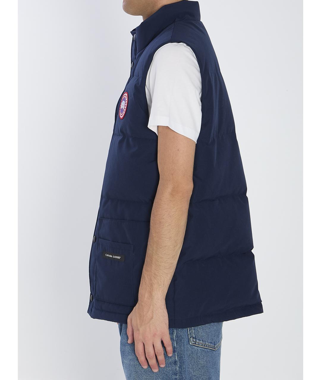 CANADA GOOSE Синяя полиамидовая жилетка, фото 4