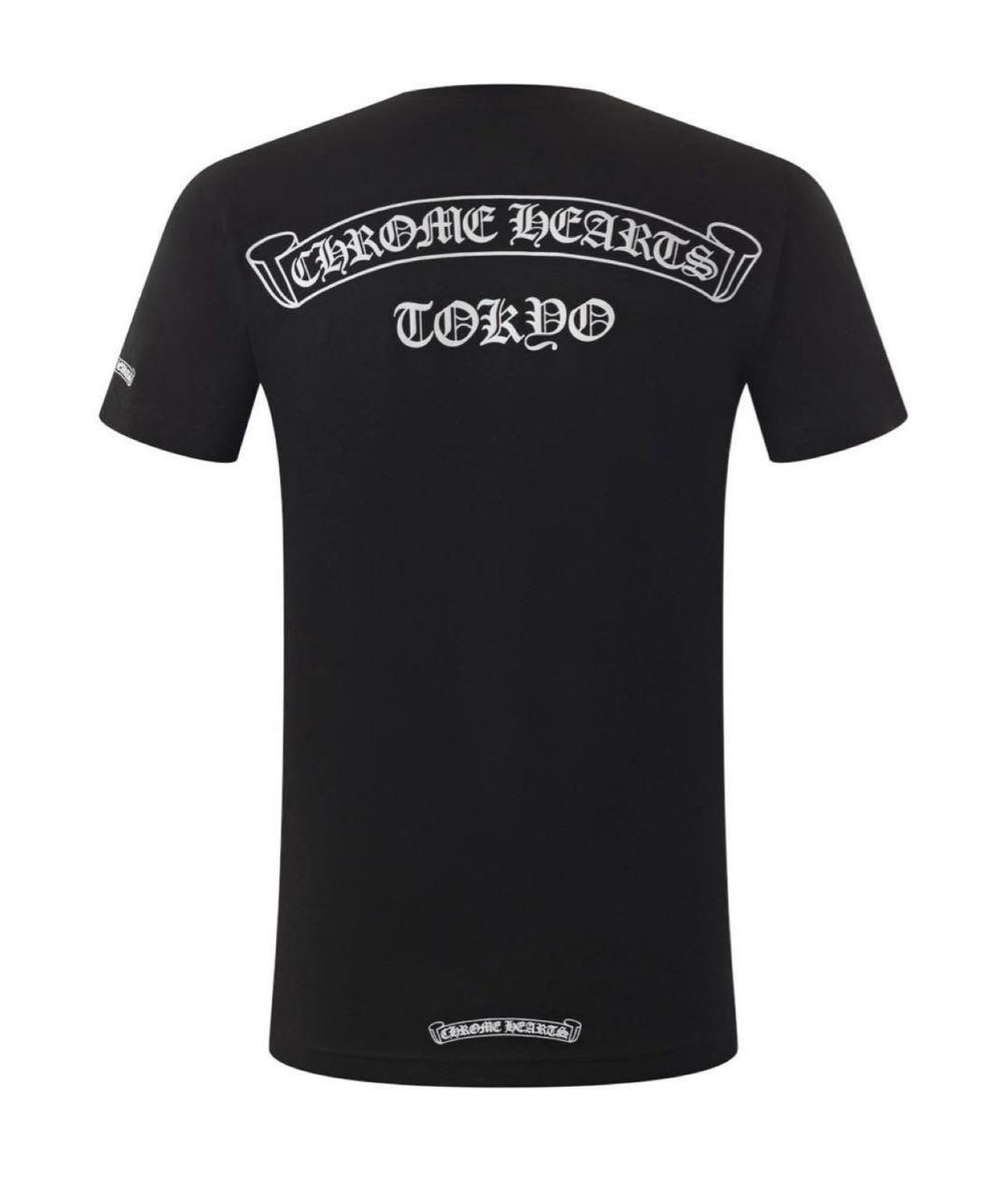 CHROME HEARTS Черная хлопковая футболка, фото 2