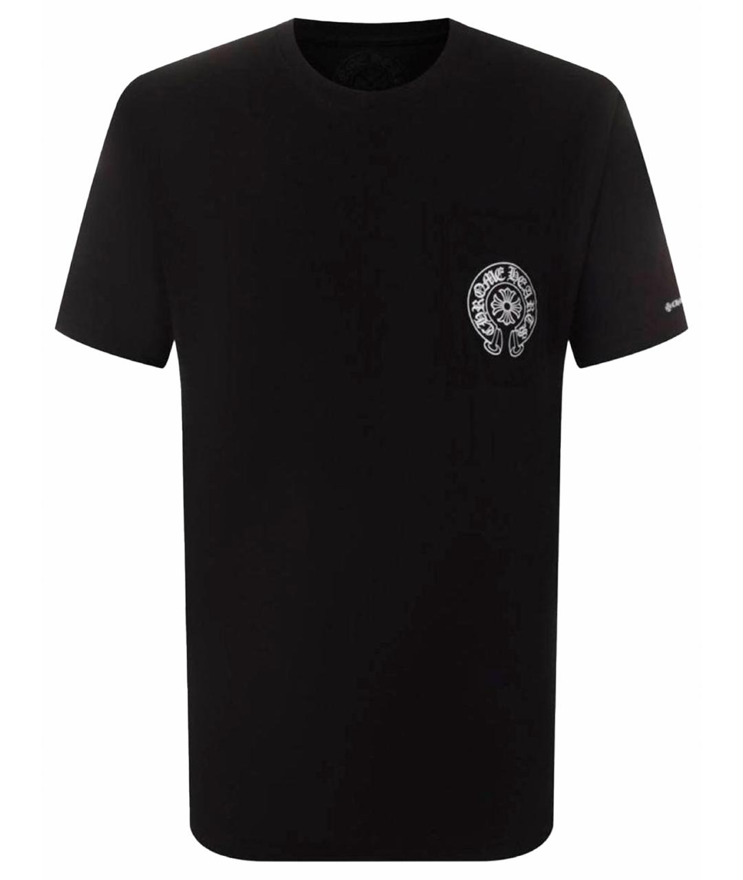 CHROME HEARTS Черная хлопковая футболка, фото 1