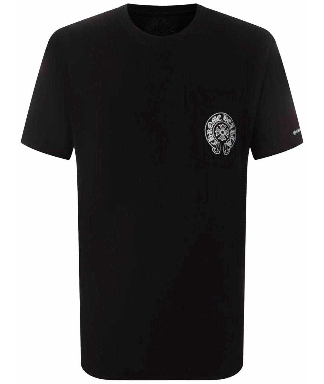 CHROME HEARTS Черная хлопковая футболка, фото 1