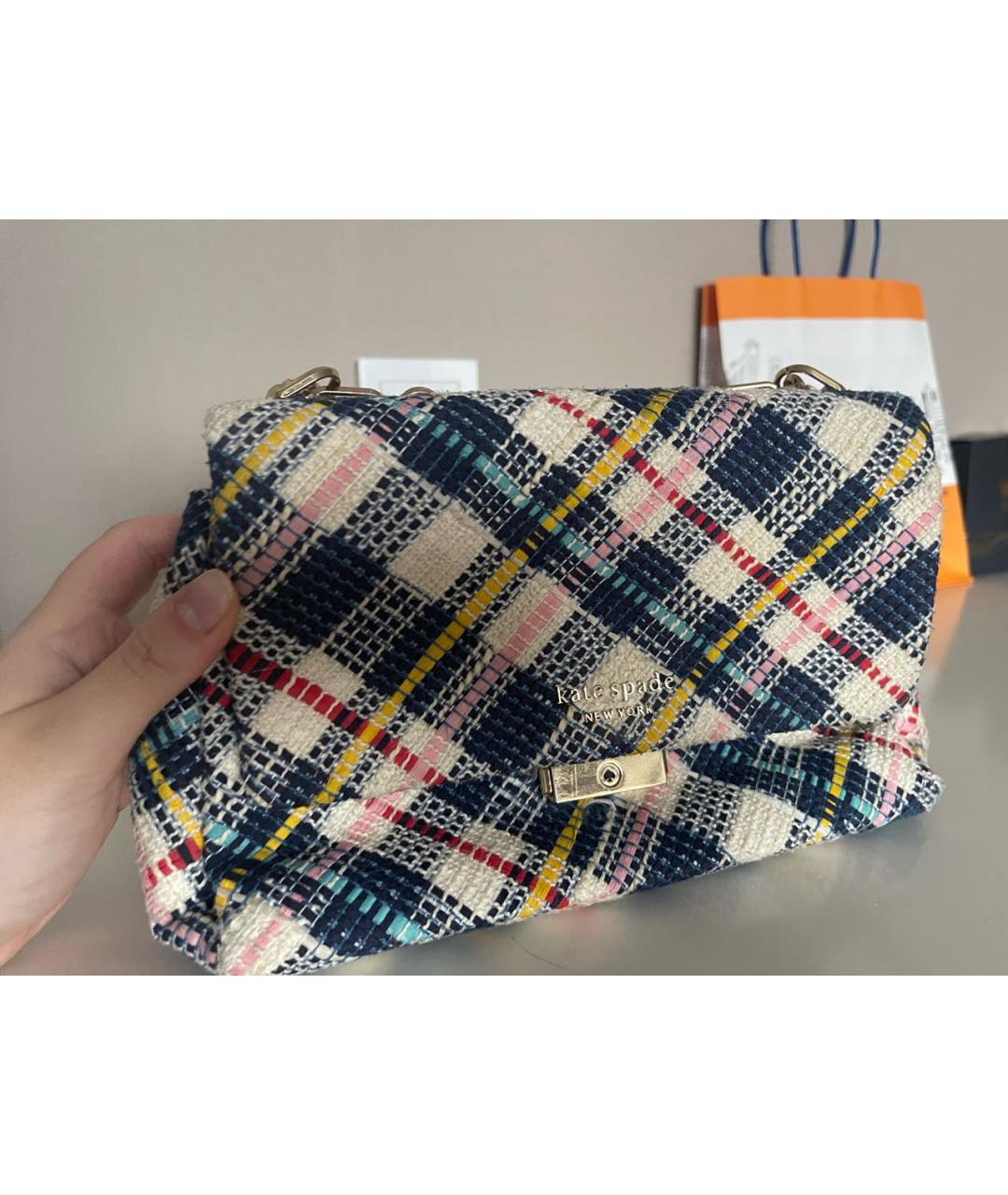 KATE SPADE Мульти бархатная сумка через плечо, фото 2