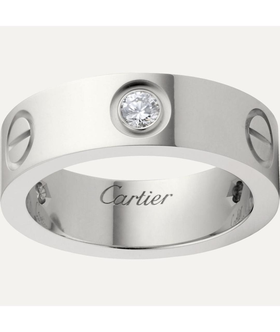 CARTIER Серебряное кольцо из белого золота, фото 6