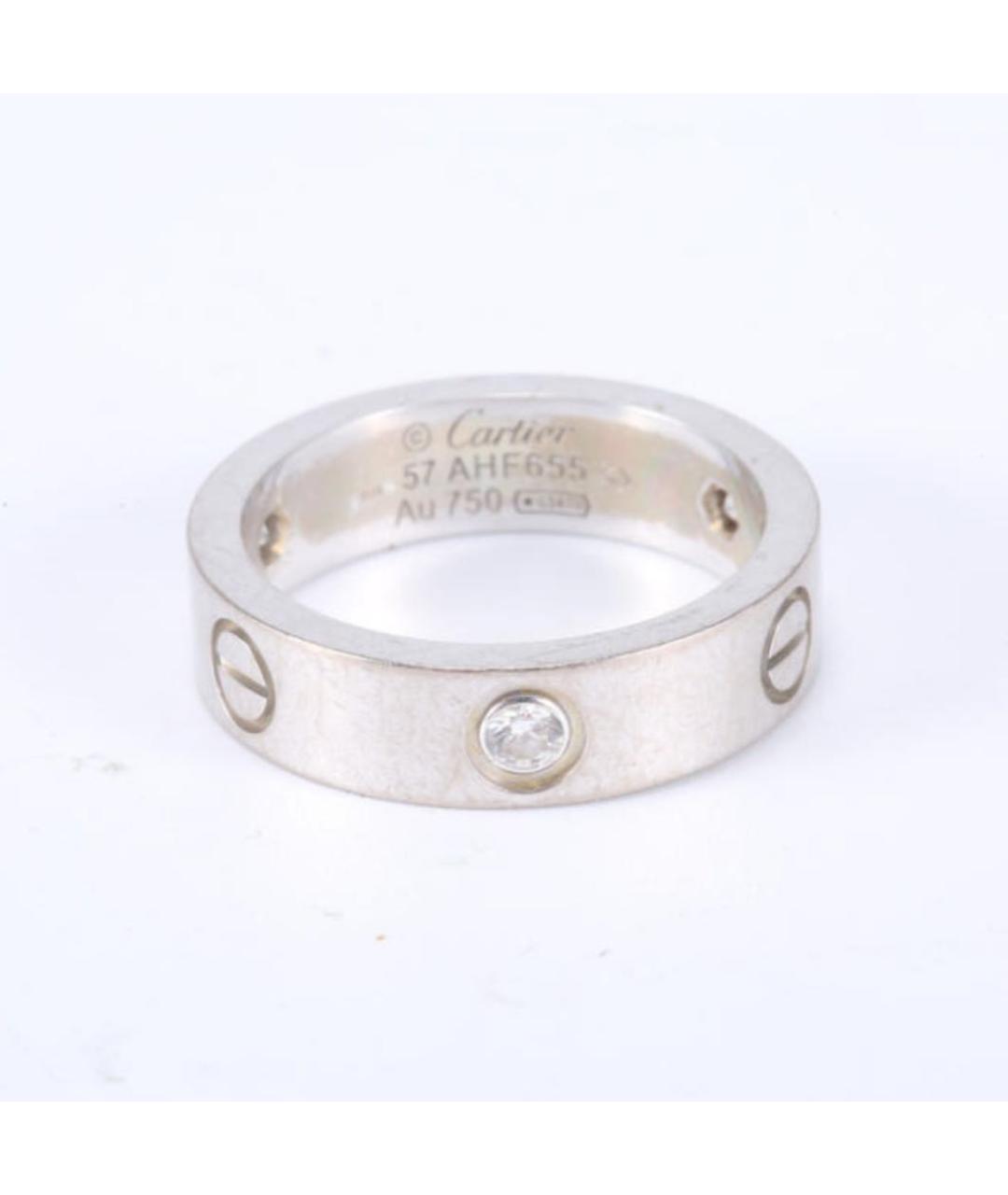 CARTIER Серебряное кольцо из белого золота, фото 3