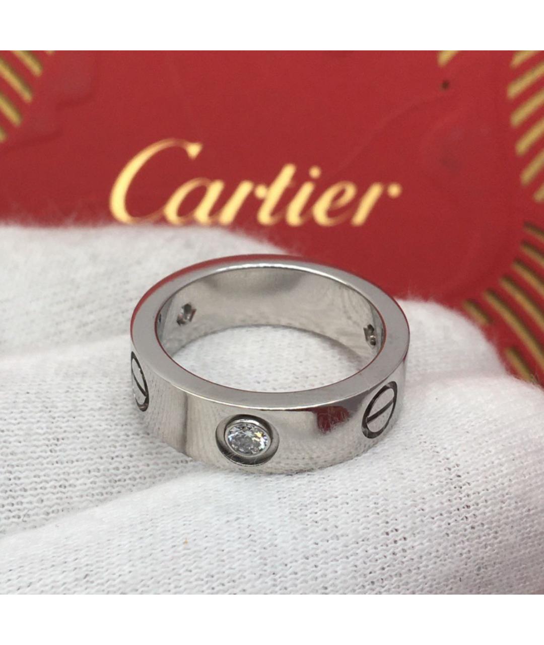 CARTIER Серебряное кольцо из белого золота, фото 6