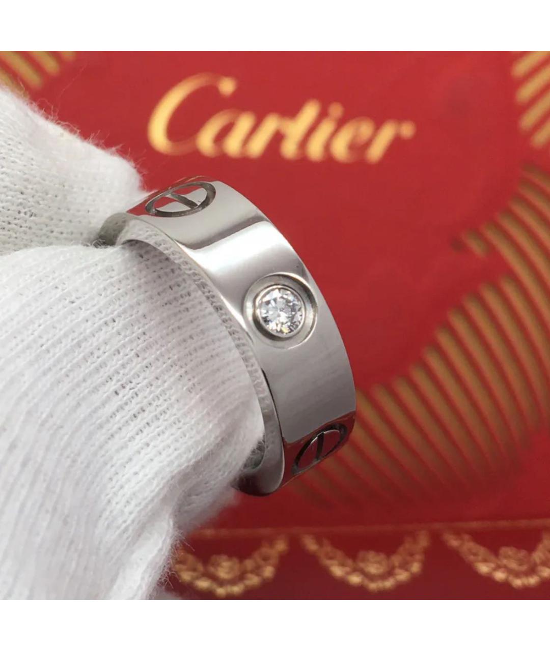 CARTIER Серебряное кольцо из белого золота, фото 2