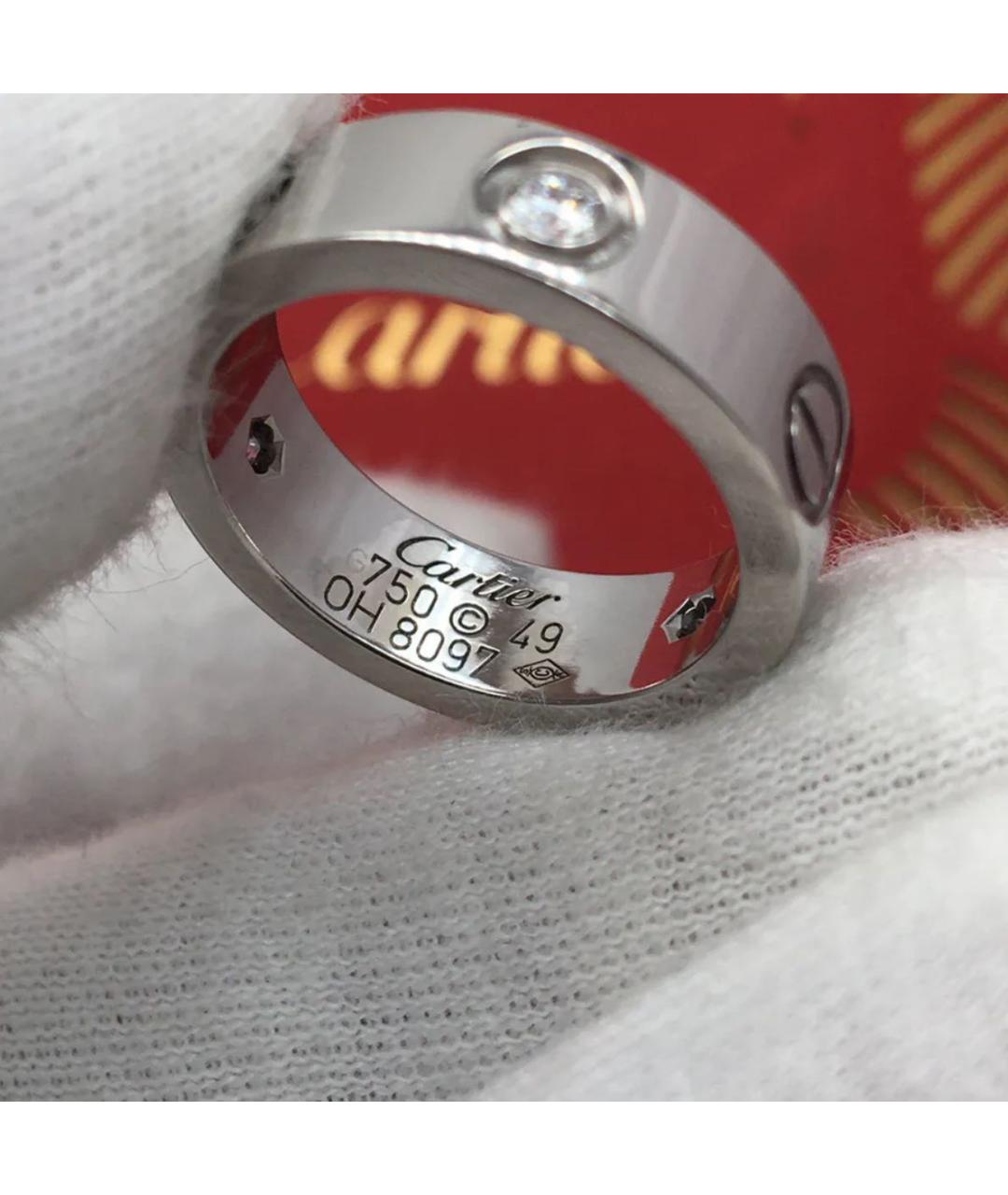 CARTIER Серебряное кольцо из белого золота, фото 3
