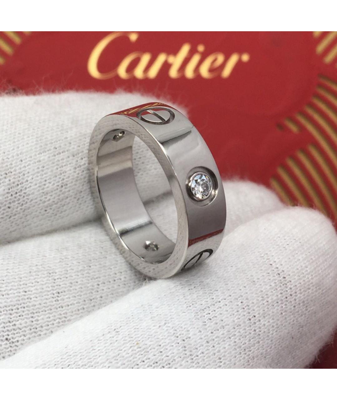CARTIER Серебряное кольцо из белого золота, фото 5