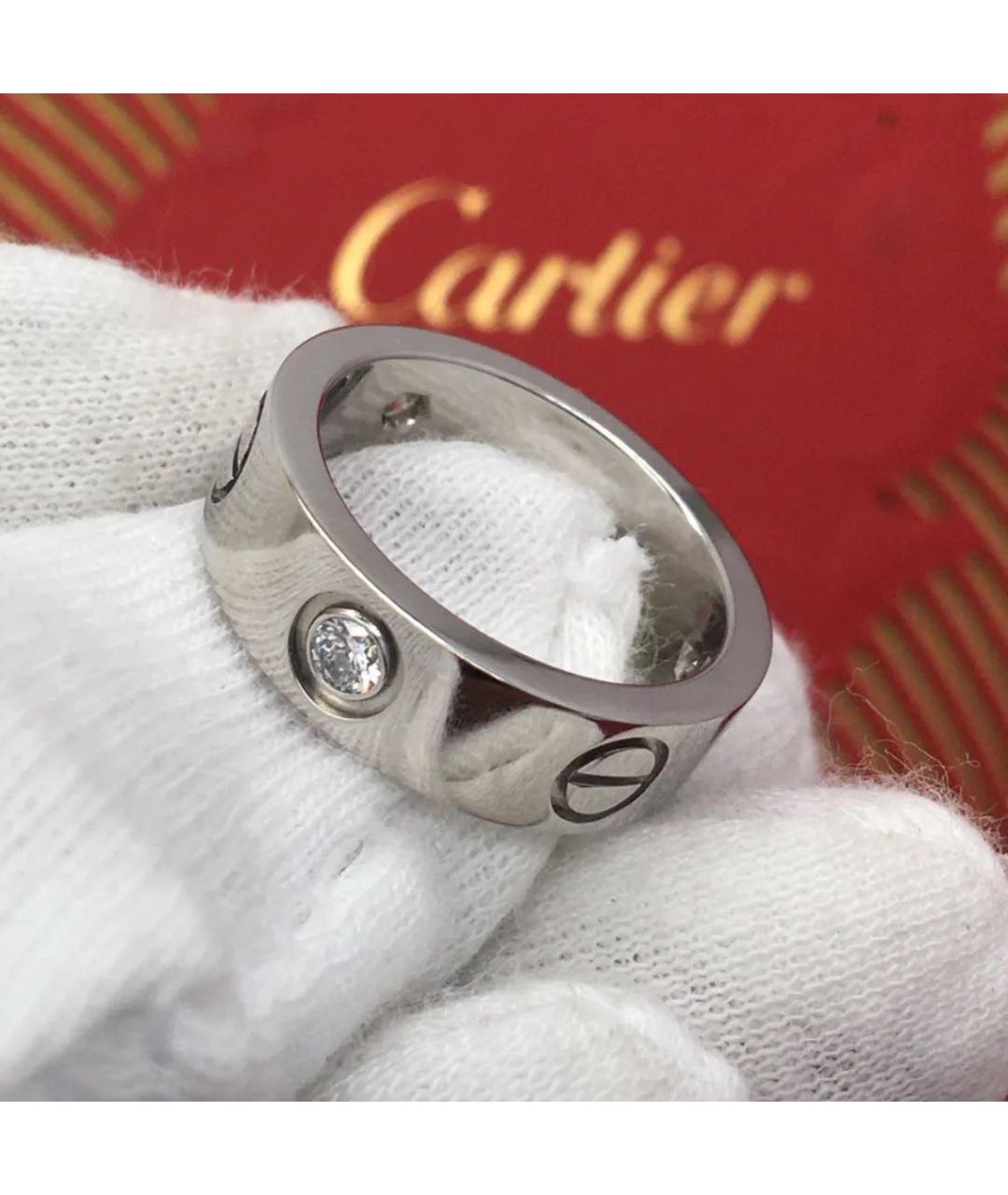 CARTIER Серебряное кольцо из белого золота, фото 4