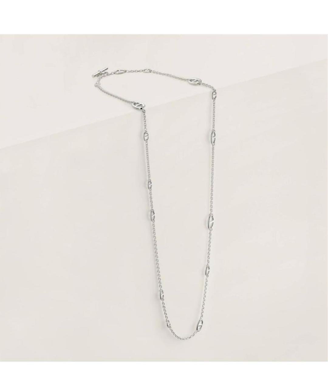 HERMES Серебряное серебряное колье, фото 2