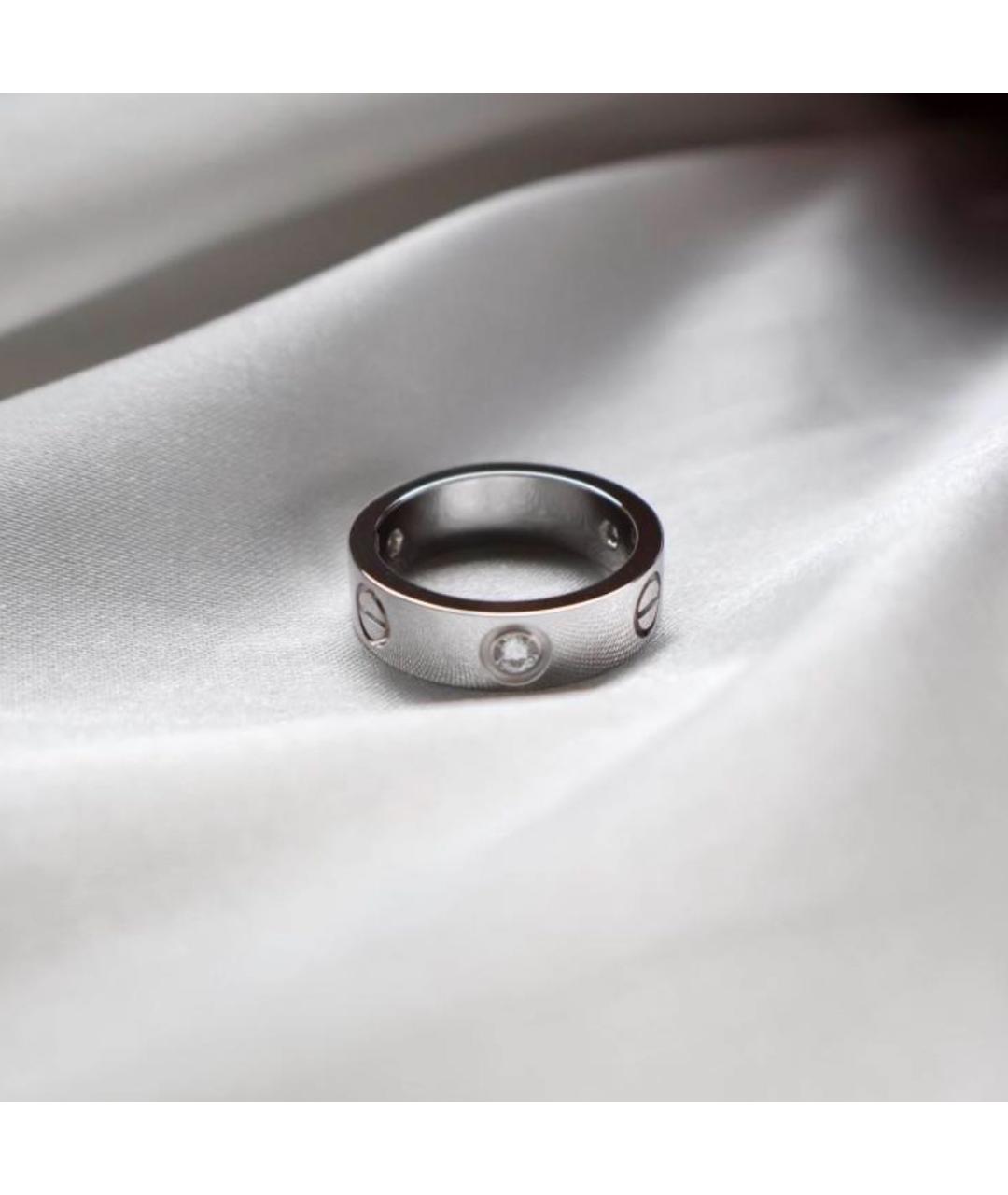 CARTIER Серебряное кольцо из белого золота, фото 4