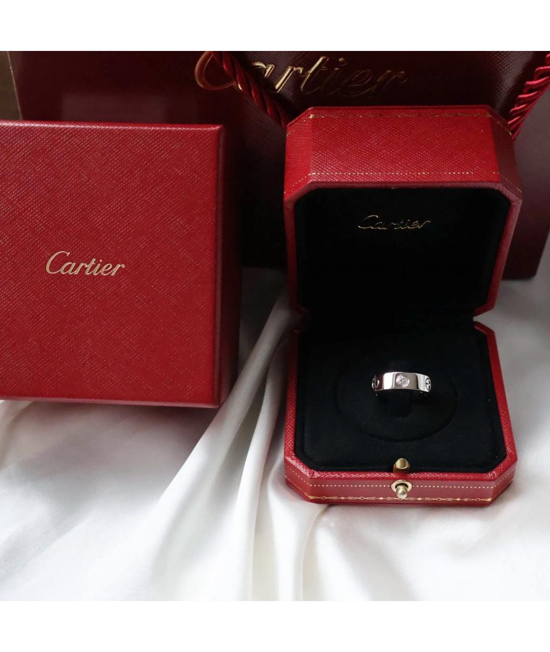 CARTIER Серебряное кольцо из белого золота, фото 2