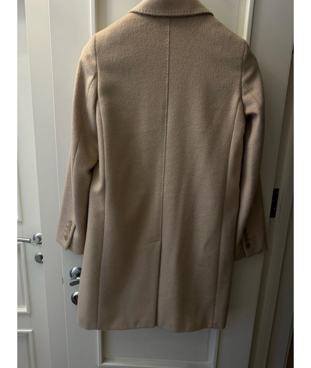 MAX MARA Бежевое шерстяное пальто, фото 2