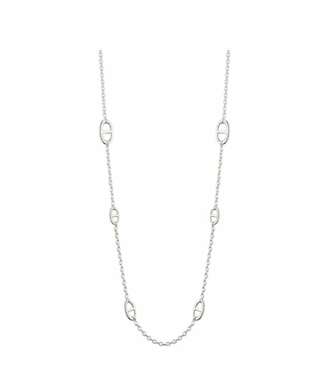 HERMES Серебряное серебряное колье, фото 4
