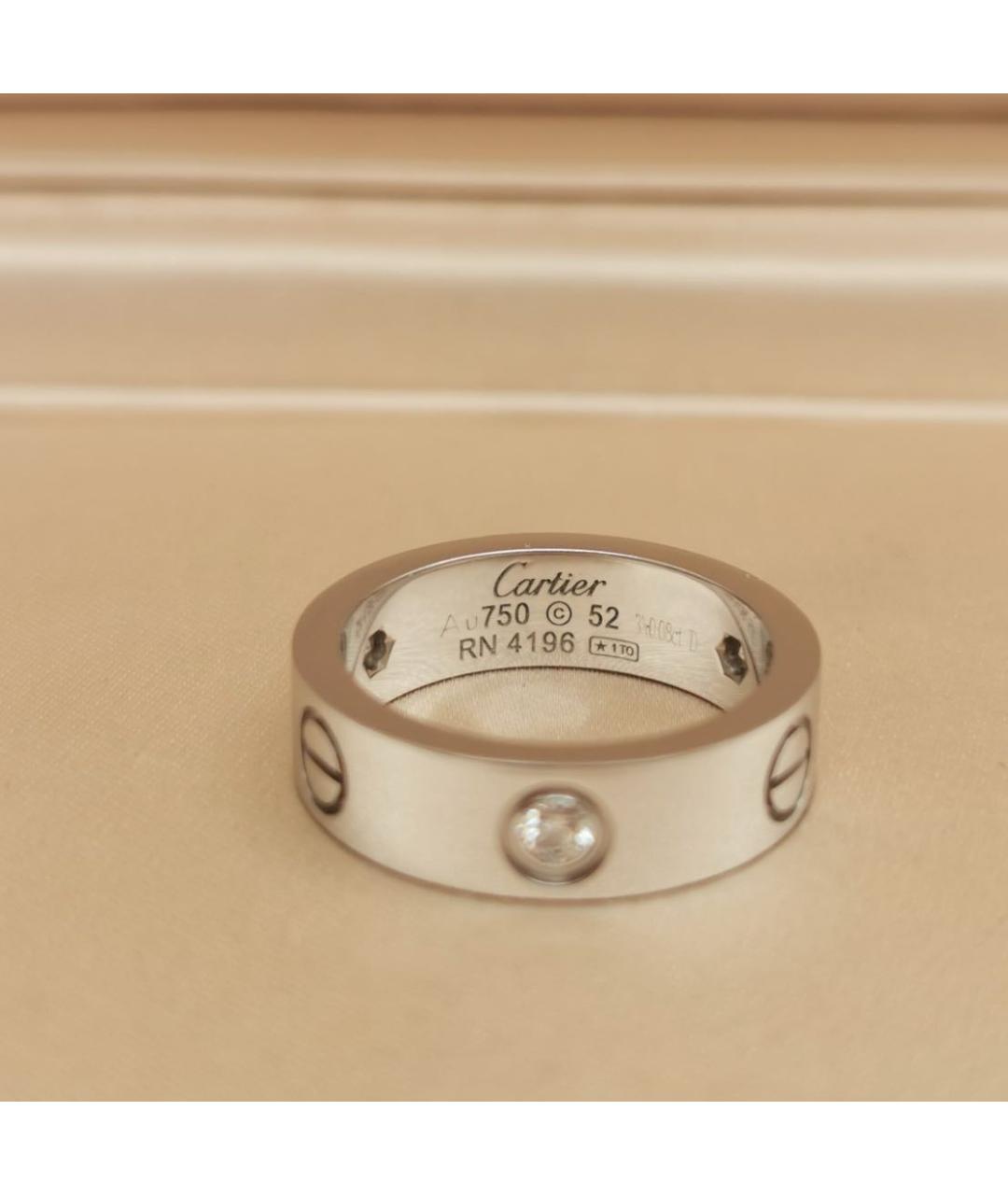 CARTIER Серебряное кольцо из белого золота, фото 4