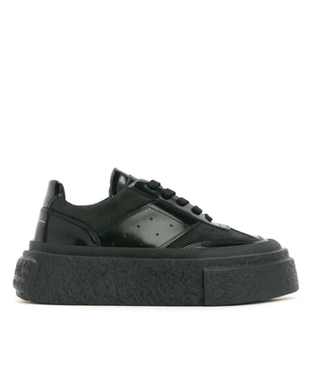 MM6 MAISON MARGIELA Черные кожаные кеды, фото 9