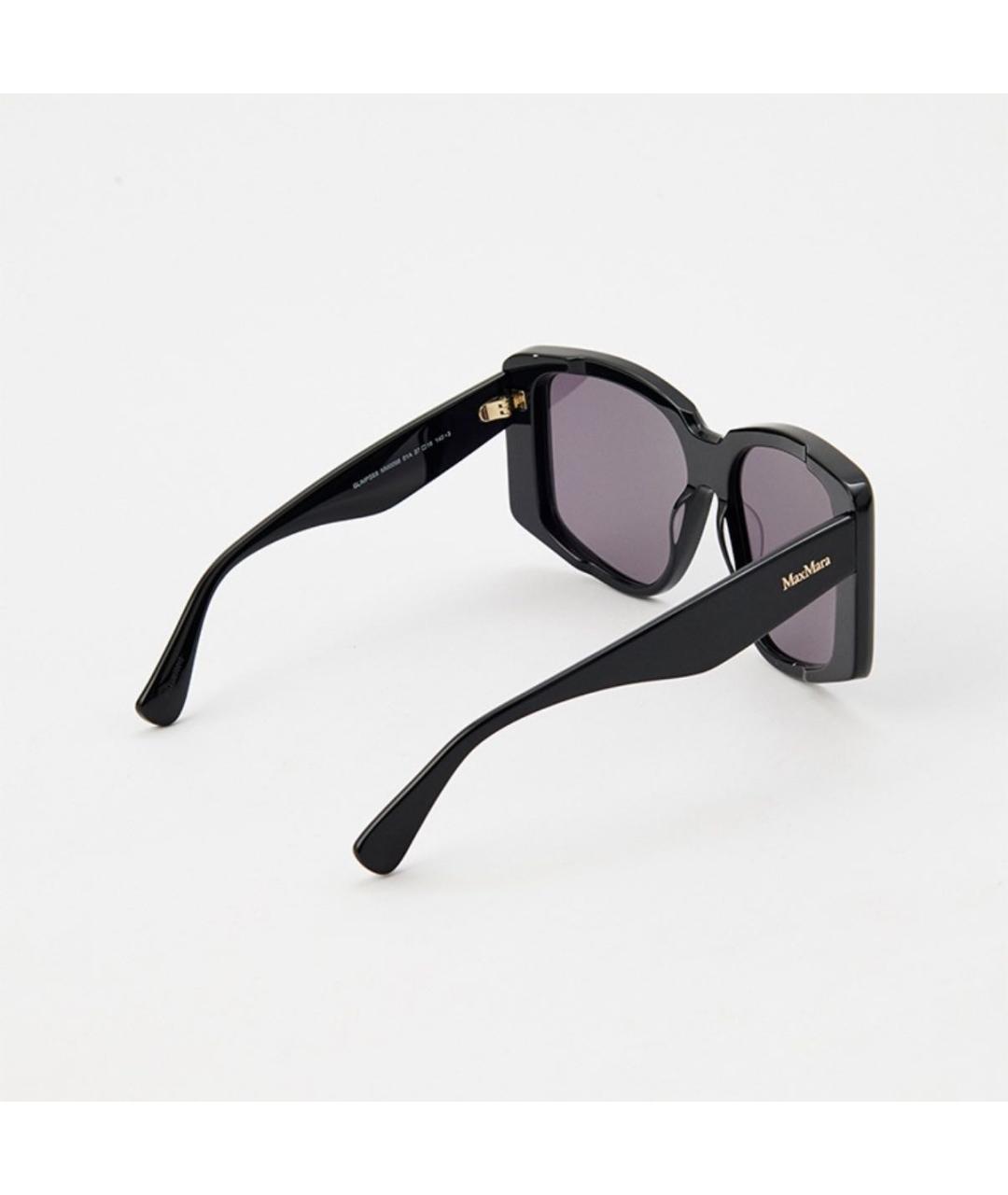 MAX MARA Черные пластиковые солнцезащитные очки, фото 2
