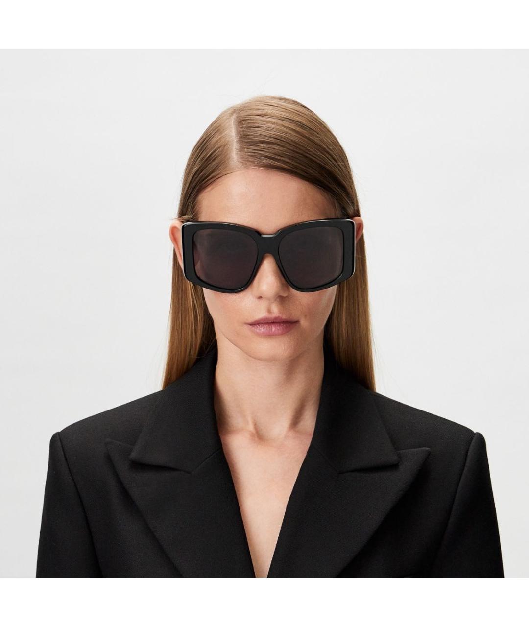 MAX MARA Черные пластиковые солнцезащитные очки, фото 7