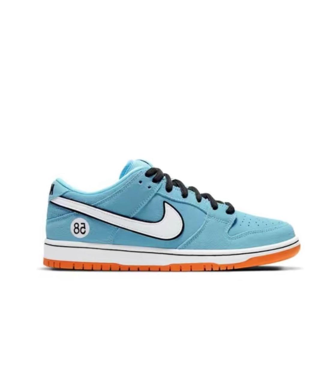 NIKE Бирюзовые замшевые низкие кроссовки / кеды, фото 2