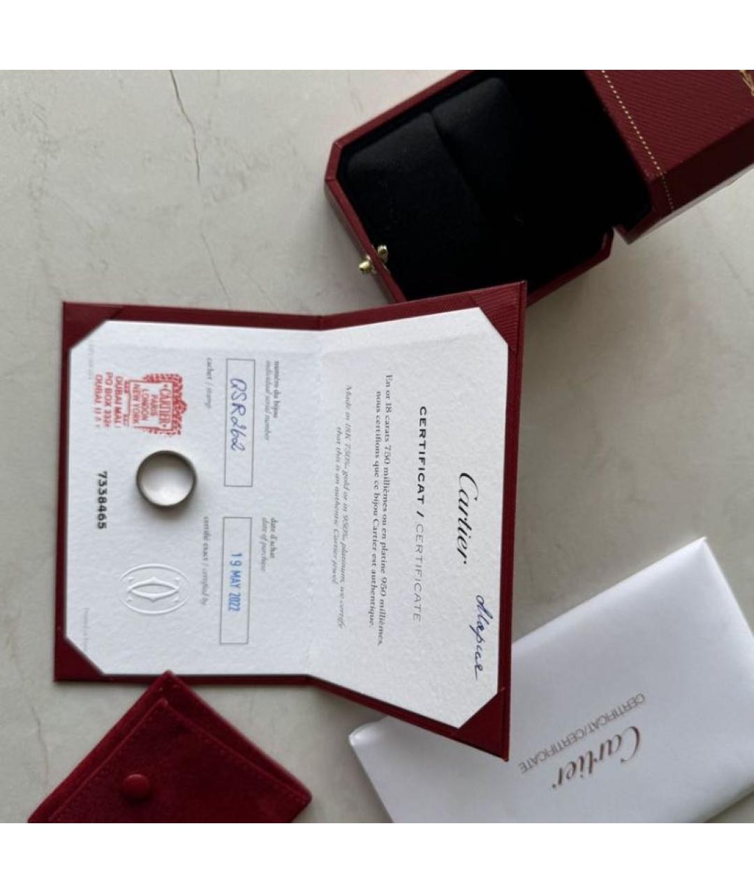 CARTIER Серое кольцо из белого золота, фото 2