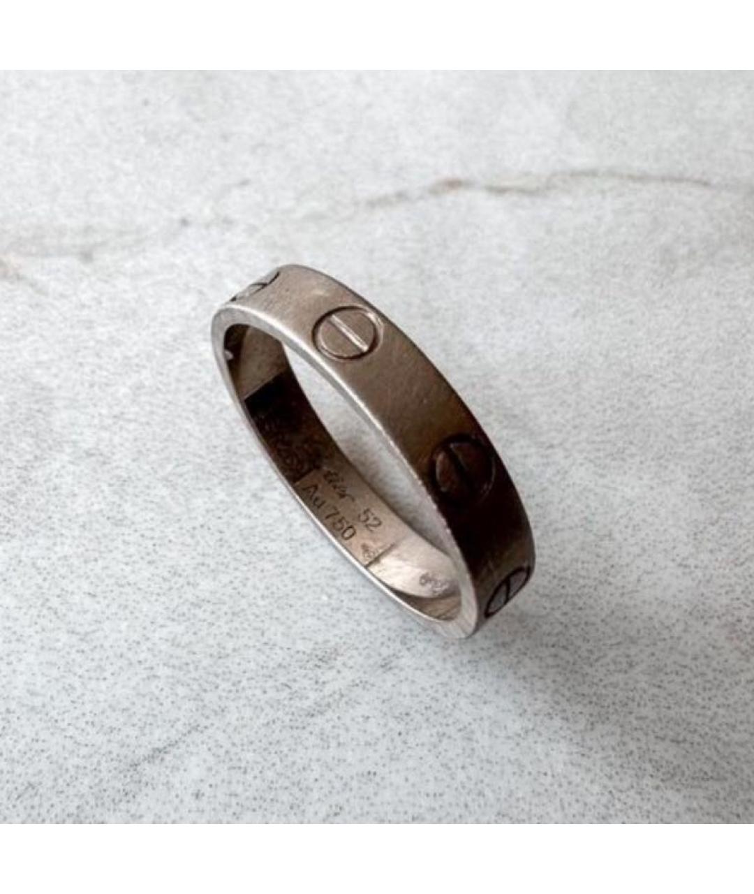 CARTIER Серое кольцо из белого золота, фото 3