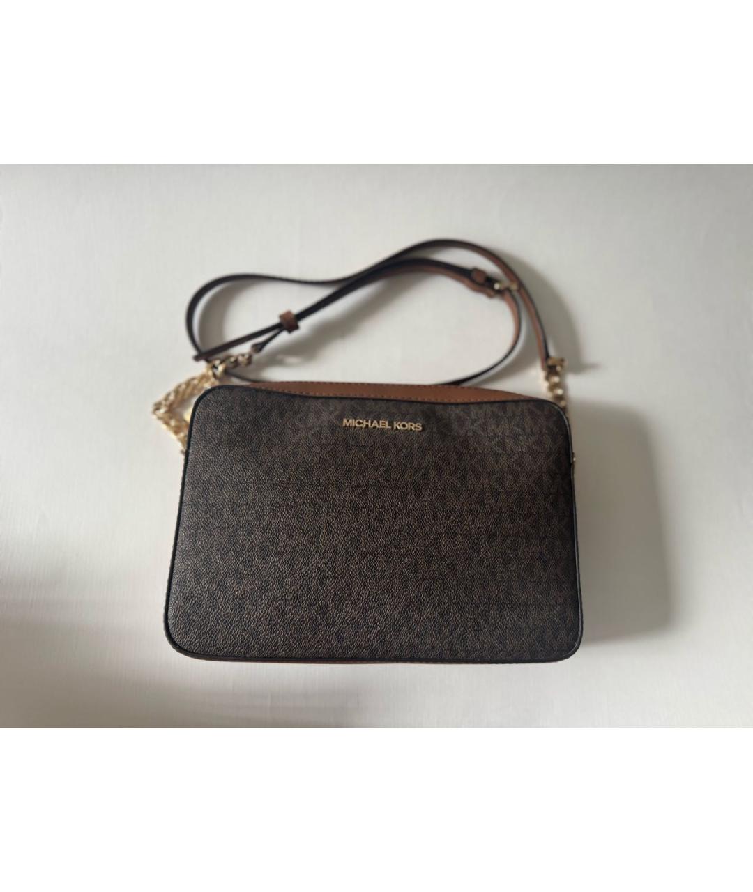 MICHAEL KORS Коричневая сумка через плечо, фото 6