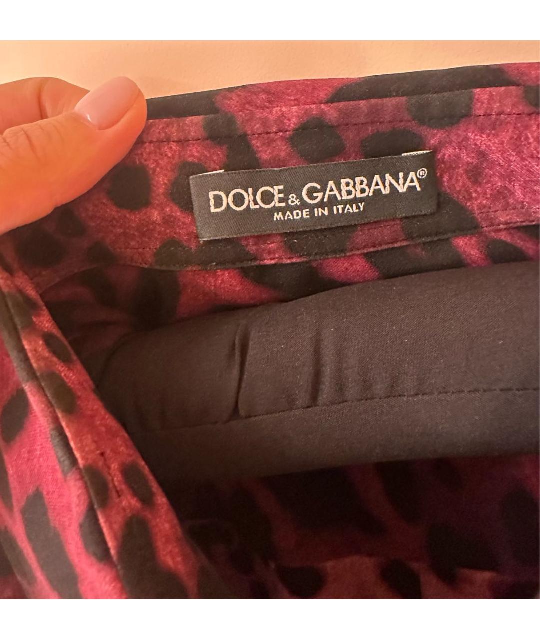 DOLCE&GABBANA Бордовая блузы, фото 4